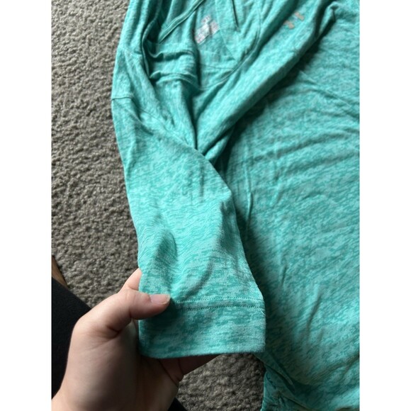 Under Armour Lightweight Hoodie Shirt Women’s Size SMALL Teal Blue - Picture 4 of 6